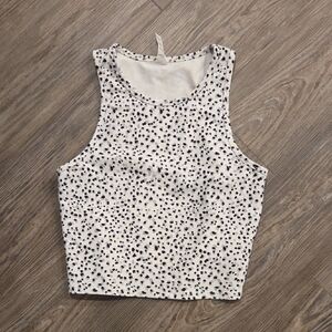Balance Collection Speckled Black and White Tank Top